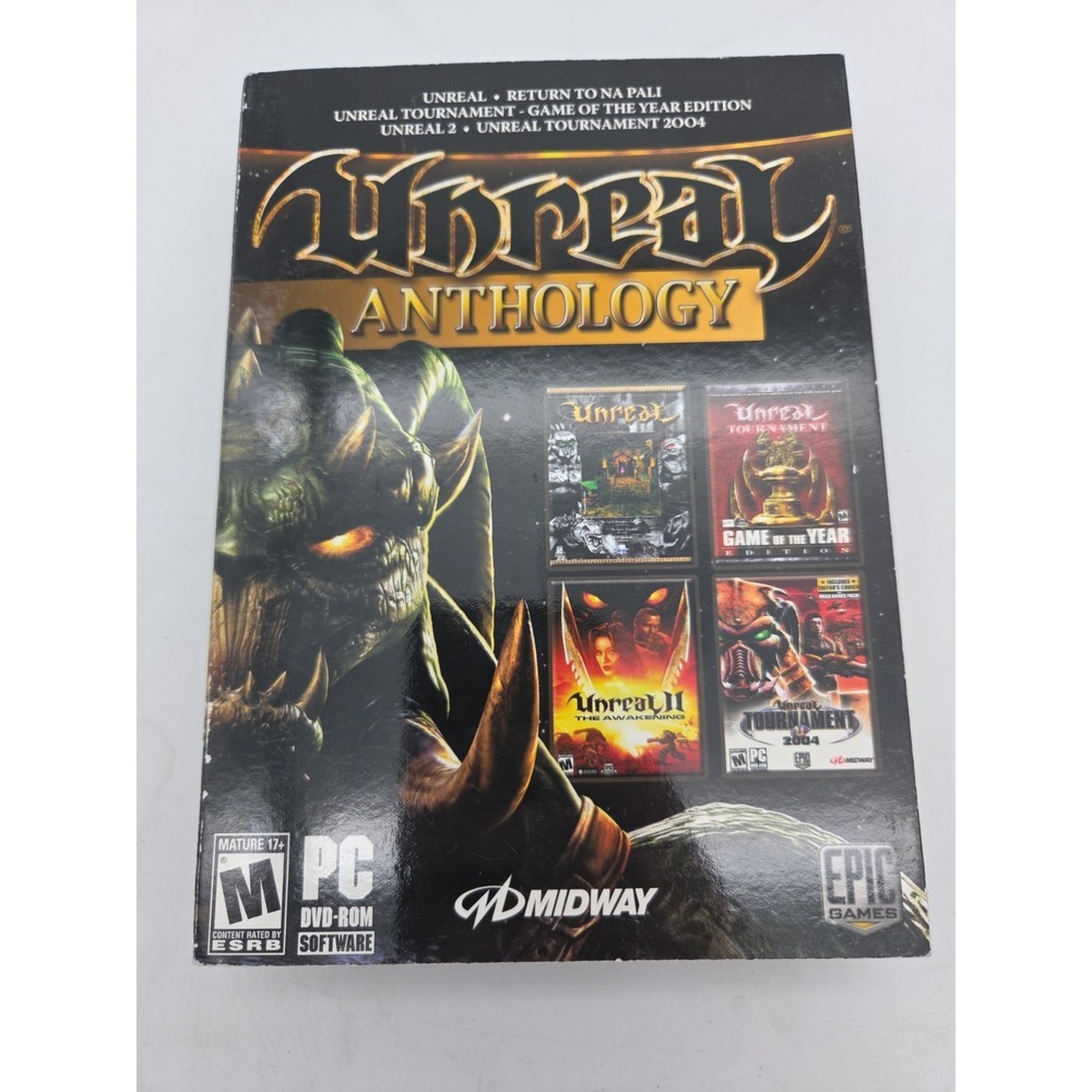 Unreal Anthology PC DVD-ROM 2006 PC Midway No Soundtrack Disc - Picture 3 of 5